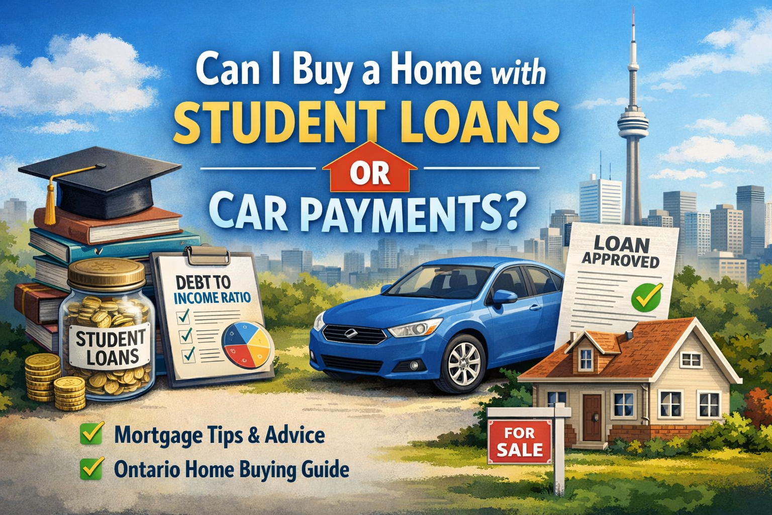 Can I Buy a Home with Student Loans or Car Payments in Ontario? | Toronto Mortgage Guide